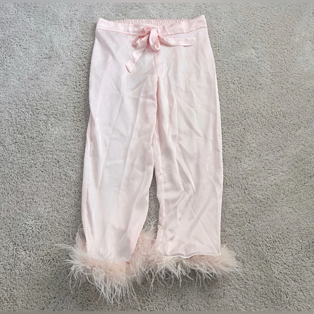 Nadine Merabi Darcie Pajamas in Pink - Sz L - Picture 2 of 4